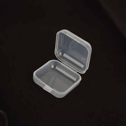 Transparent Mini PP Square Storage Boxes – 5 Pcs Multi-Purpose Organizers
