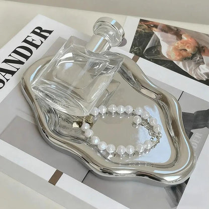 Cloud-Shaped Jewelry Storage Tray – Creative Electroplated Desktop Dish
