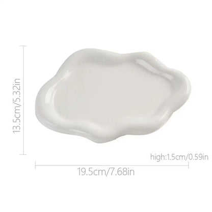 Cloud-Shaped Jewelry Storage Tray – Creative Electroplated Desktop Dish