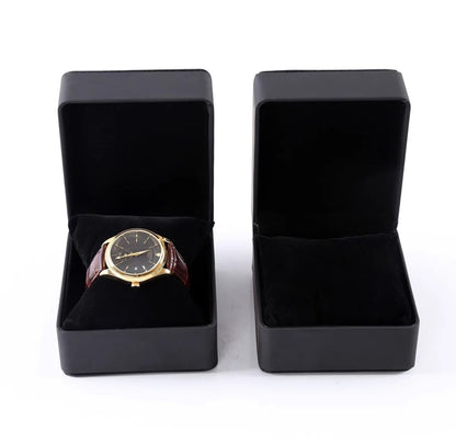PU Leather Watch Box – Rounded Corner Gift Packaging Case