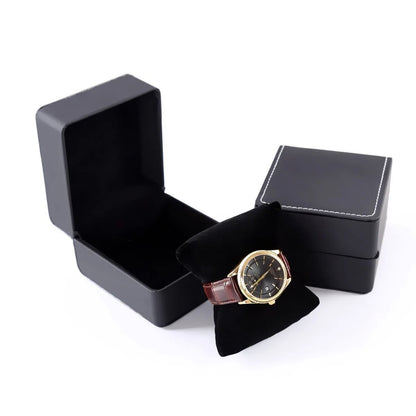 PU Leather Watch Box – Rounded Corner Gift Packaging Case