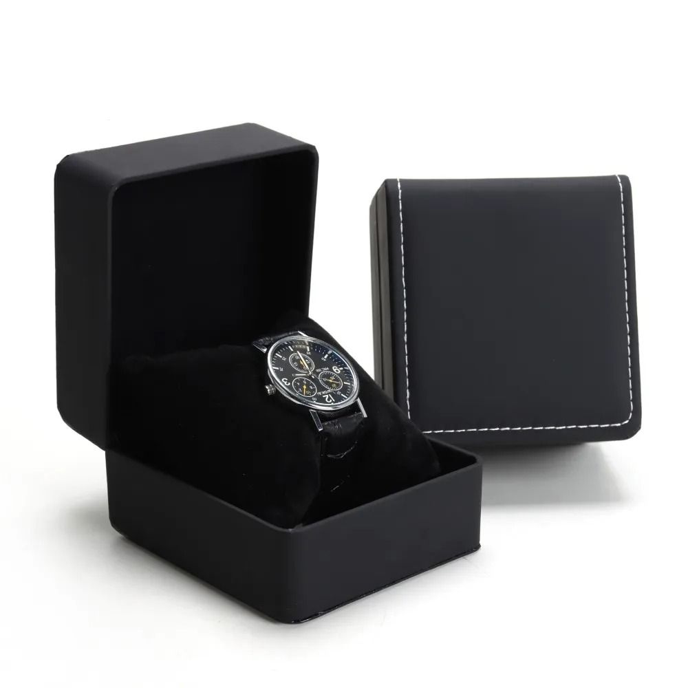 PU Leather Watch Box – Rounded Corner Gift Packaging Case