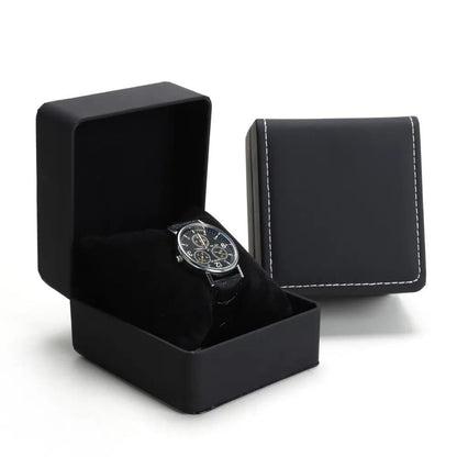 PU Leather Watch Box – Rounded Corner Gift Packaging Case