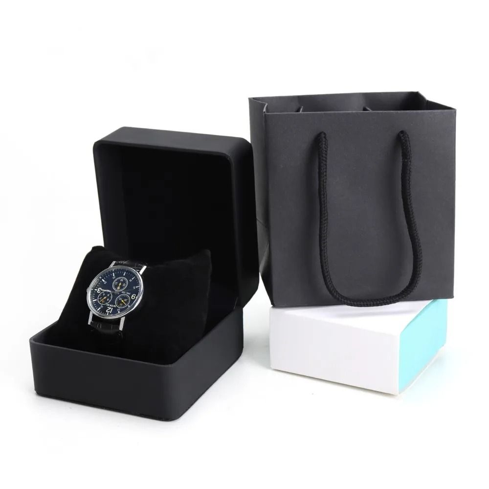 PU Leather Watch Box – Rounded Corner Gift Packaging Case