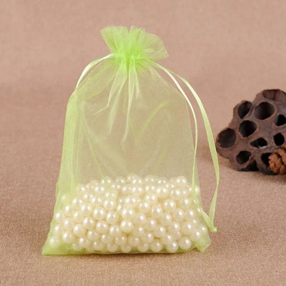 Elegant Drawstring Jewelry Pouches – 50 Pcs Gift & Party Bags