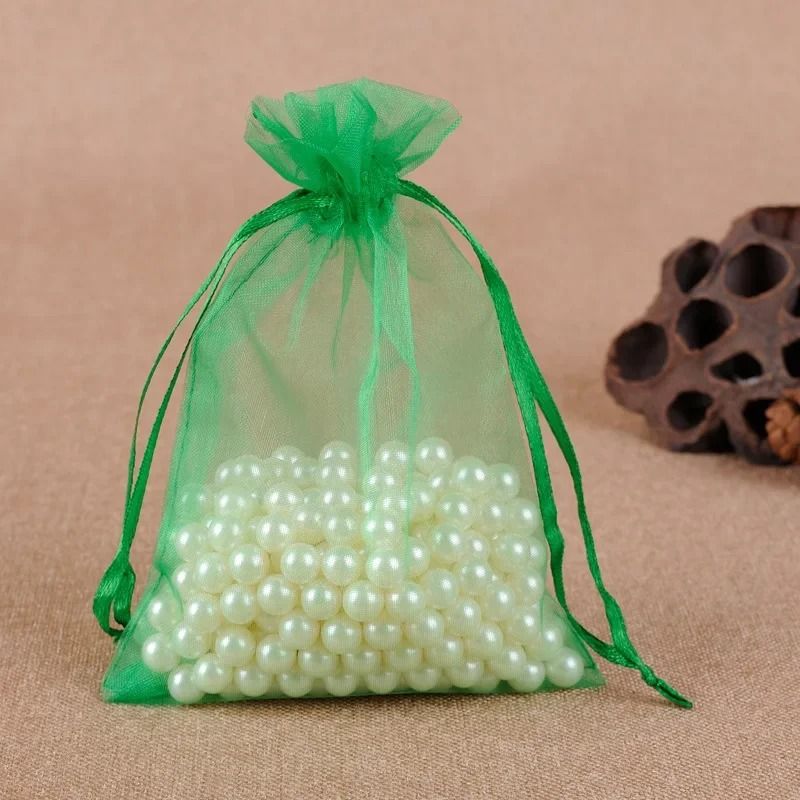 Elegant Drawstring Jewelry Pouches – 50 Pcs Gift & Party Bags