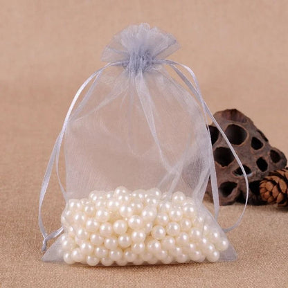 Elegant Drawstring Jewelry Pouches – 50 Pcs Gift & Party Bags