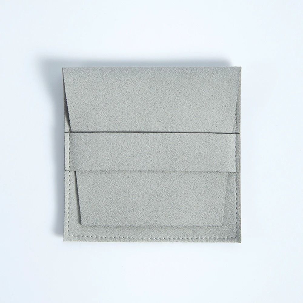 Microfiber Suede Jewelry Pouches – 5 Pcs Premium Envelope Flap Bags