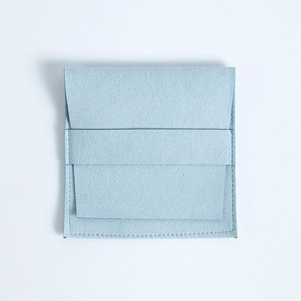 Microfiber Suede Jewelry Pouches – 5 Pcs Premium Envelope Flap Bags