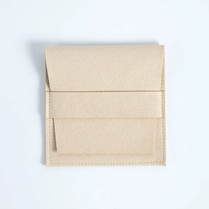 Microfiber Suede Jewelry Pouches – 5 Pcs Premium Envelope Flap Bags