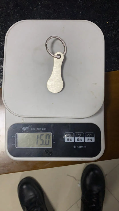 Aluminum Alloy Key Ring for Shopping Trolley Tokens - Stylish Unisex Keyring for Easy Grocery Shopping