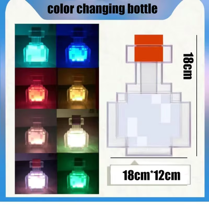 USB Rechargeable Brownstone Torch LED Night Lights Table Light for Game Room Decoration Kids Birthday Gifts