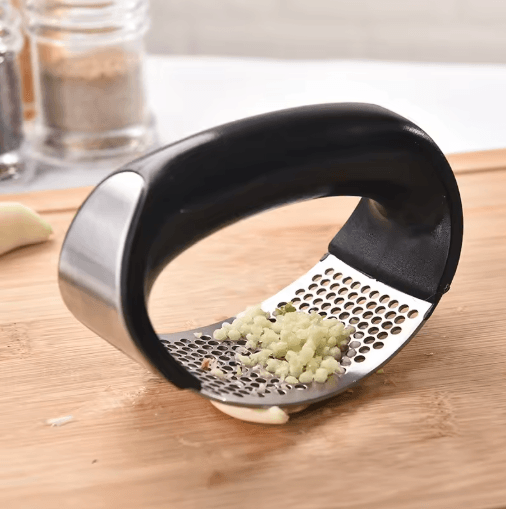 CrushEase Stainless Steel Garlic Press and Mincer