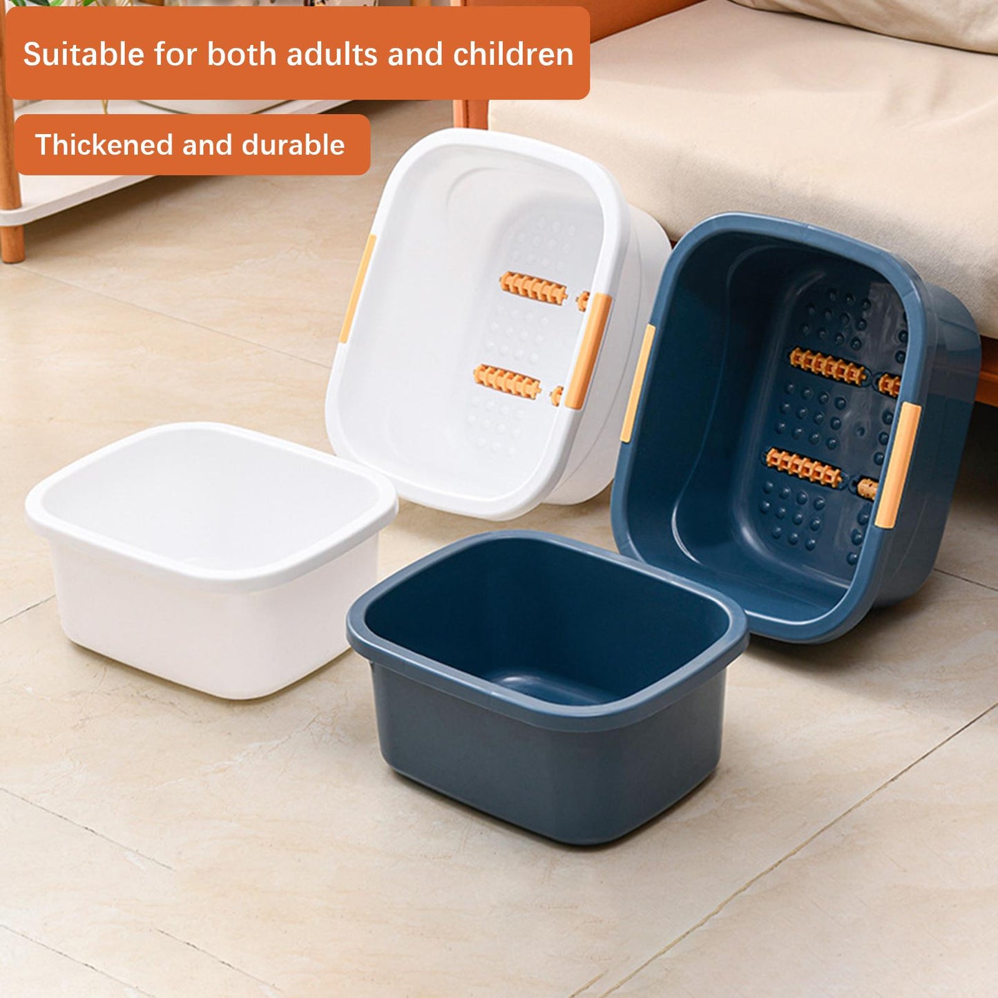 Versatile Foot Bath Basin Tub for Soaking Feet, Portable Massage Bucket for Adults, Men Foot Pedicure