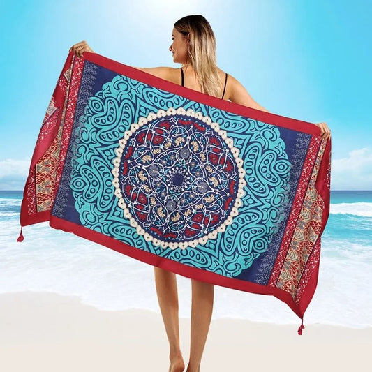 Twill Cotton Large Beach Pareo Wrap