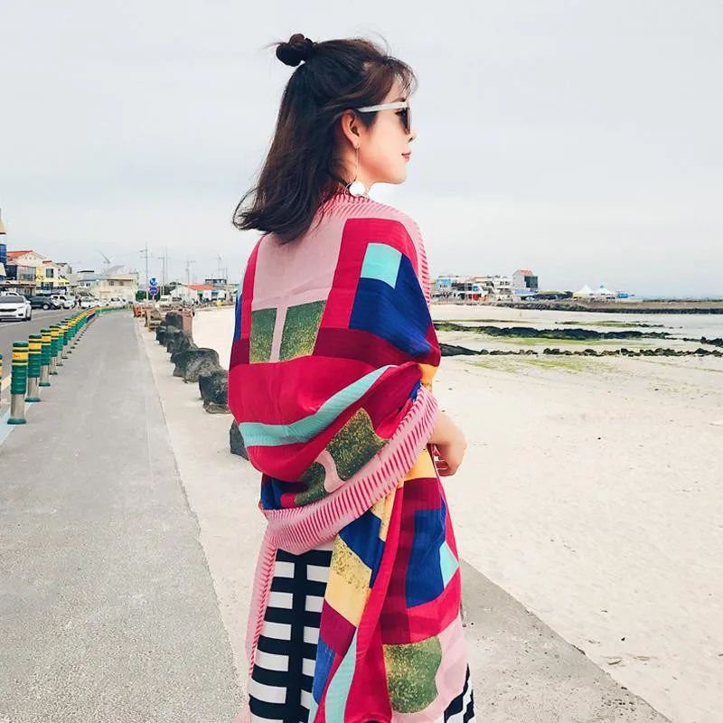 Twill Cotton Large Beach Pareo Wrap