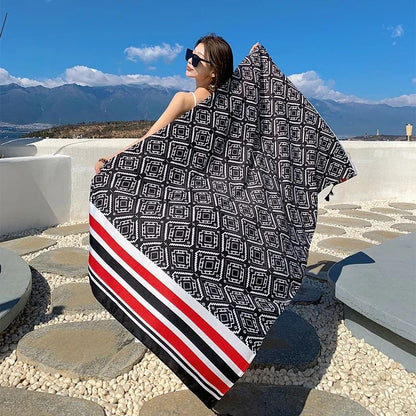 Twill Cotton Large Beach Pareo Wrap