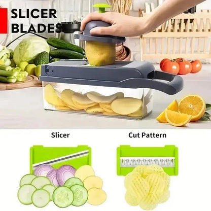 Multifunctional 14 16 Piece Vegetable Slicer Set