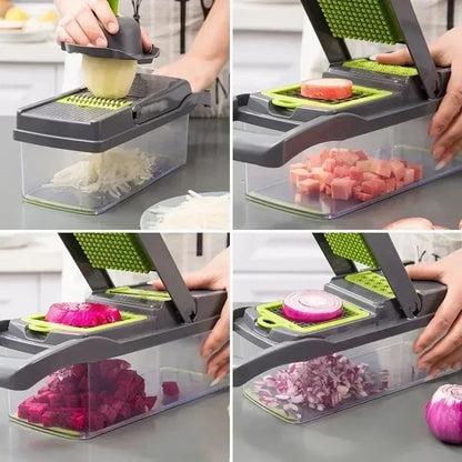 Multifunctional 14 16 Piece Vegetable Slicer Set