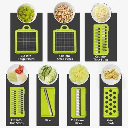 Multifunctional 14 16 Piece Vegetable Slicer Set