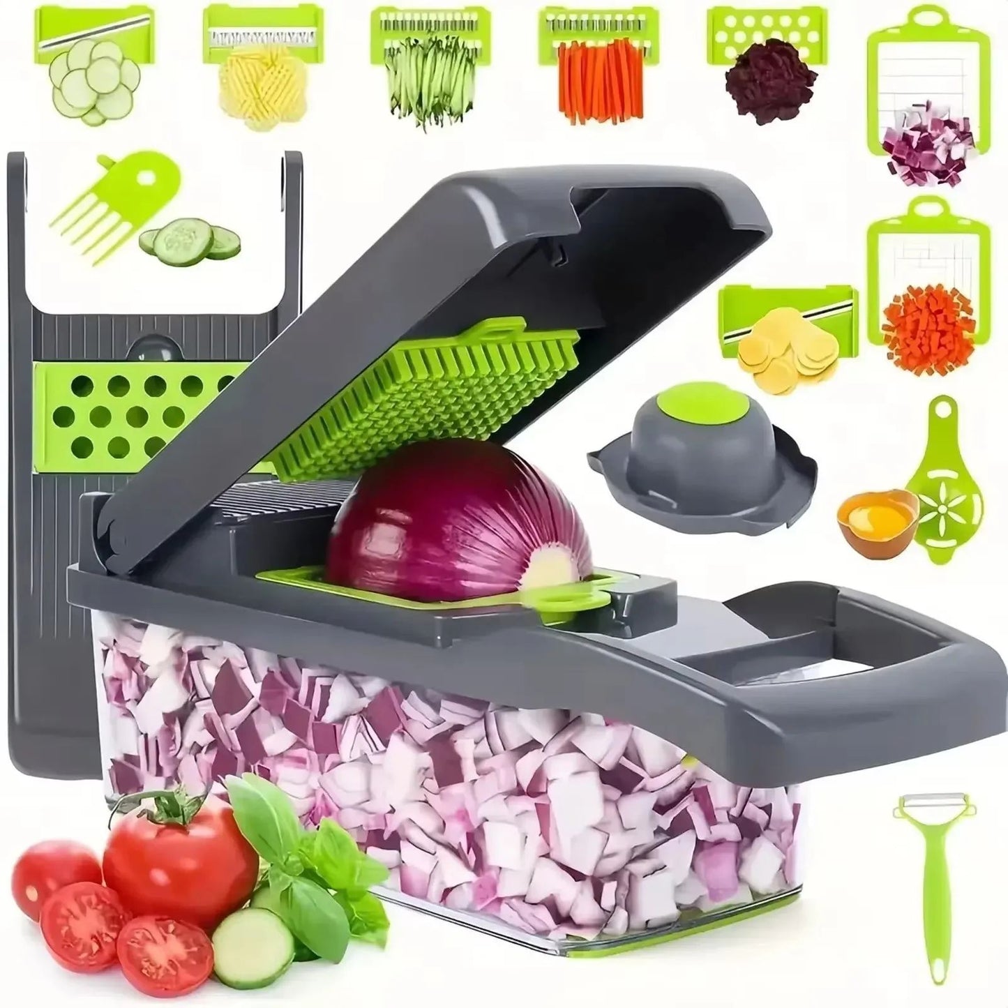 Multifunctional 14 16 Piece Vegetable Slicer Set