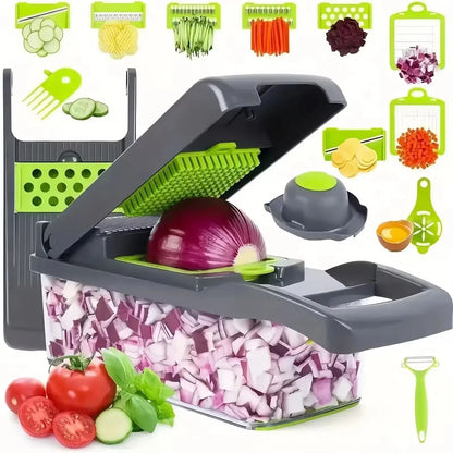 Multifunctional 14 16 Piece Vegetable Slicer Set