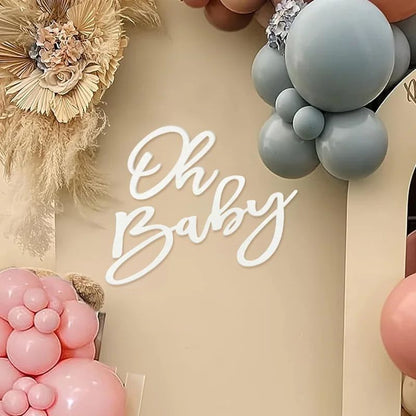 Felt Oh Baby Party Banner Sign