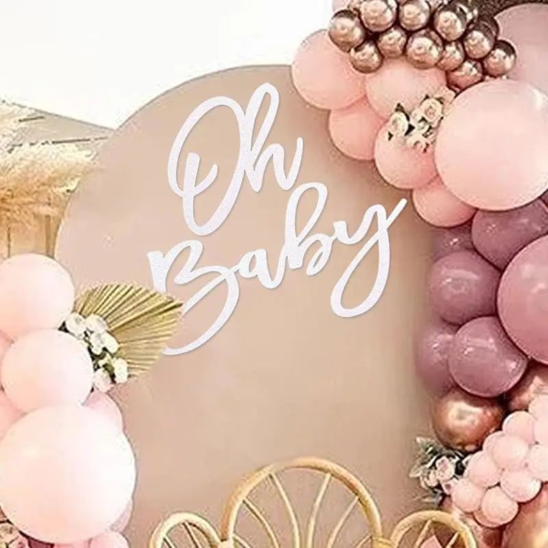 Felt Oh Baby Party Banner Sign