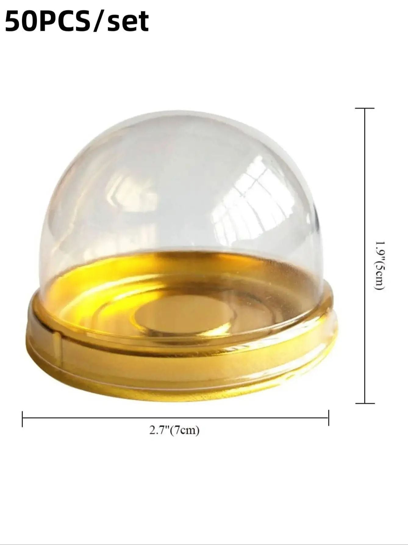 50pcs Plastic Cake Boxes for Party Supplies