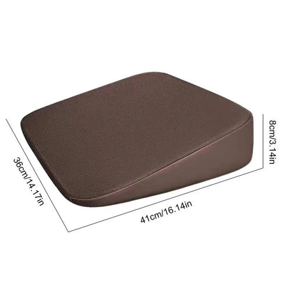 Wedge Car Seat Cushion – Ergonomic Adult Booster Pad for Drivers