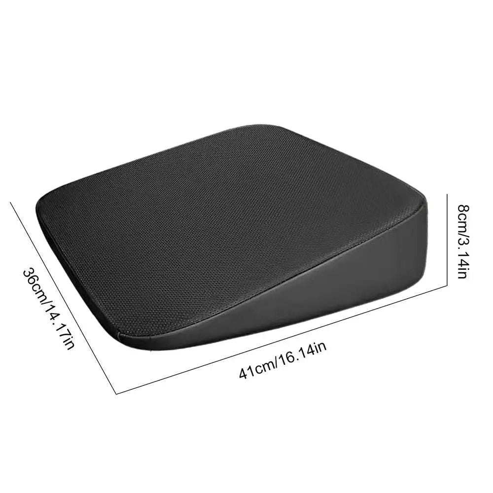Wedge Car Seat Cushion – Ergonomic Adult Booster Pad for Drivers