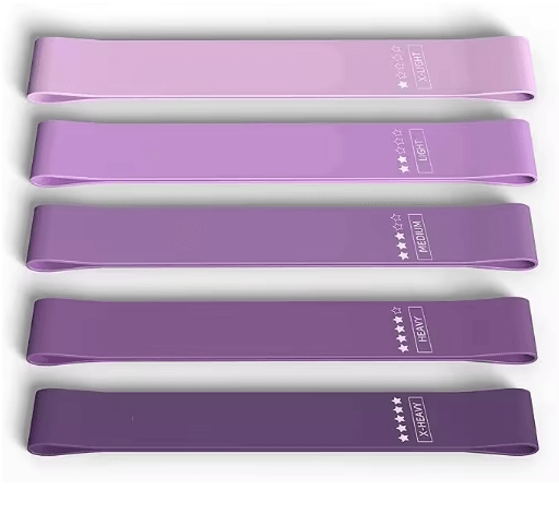 Resistance Loop Exercise Bands Set of 5 for Home Fitness Strength Training