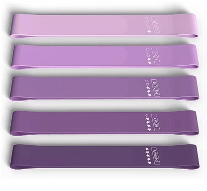 Resistance Loop Exercise Bands Set of 5 for Home Fitness Strength Training