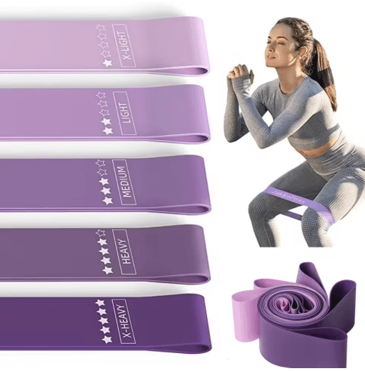 Resistance Loop Exercise Bands Set of 5 for Home Fitness Strength Training