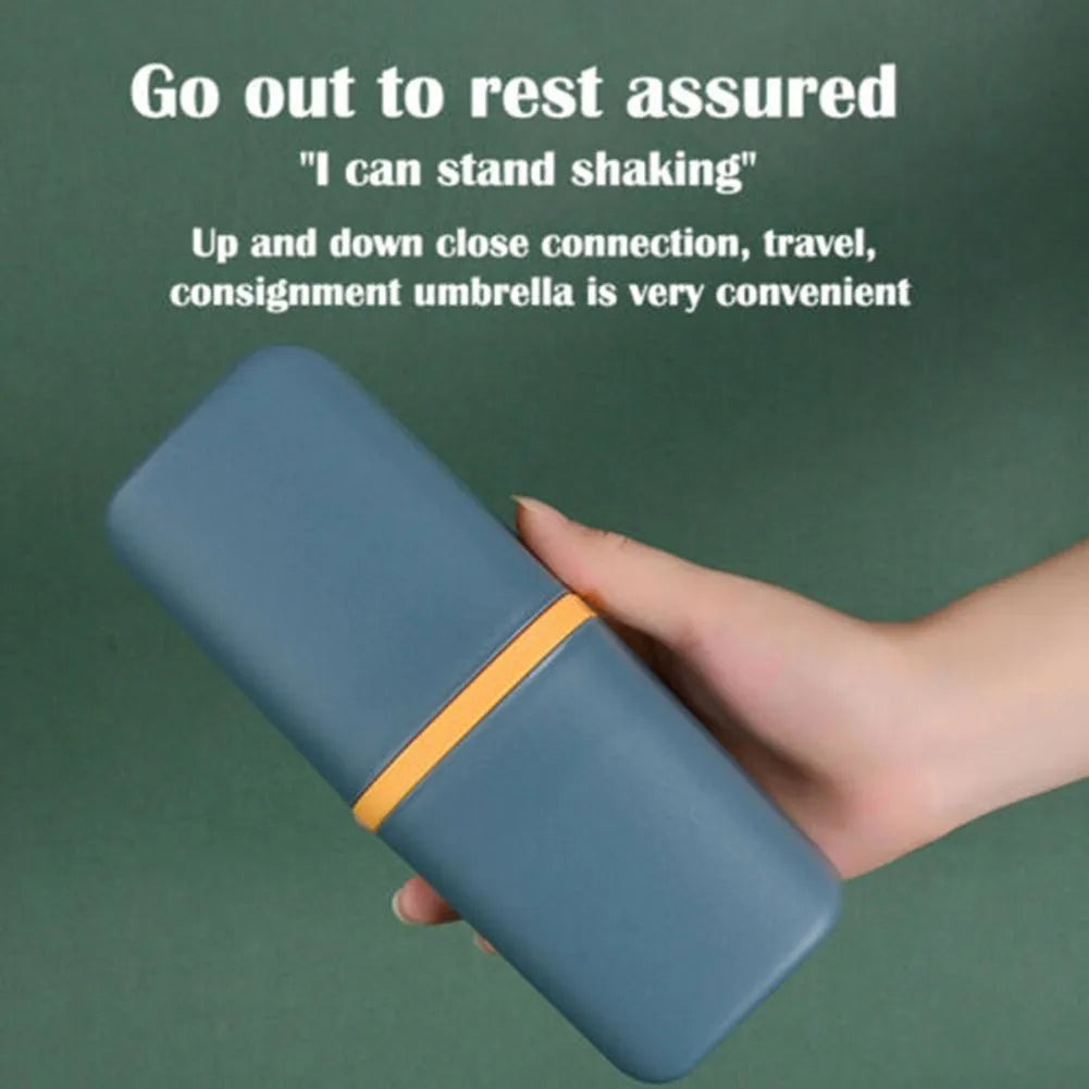 Portable Toothbrush Holder Box – Travel Camping Toothbrush Storage Organizer Case with Toothpaste Holder