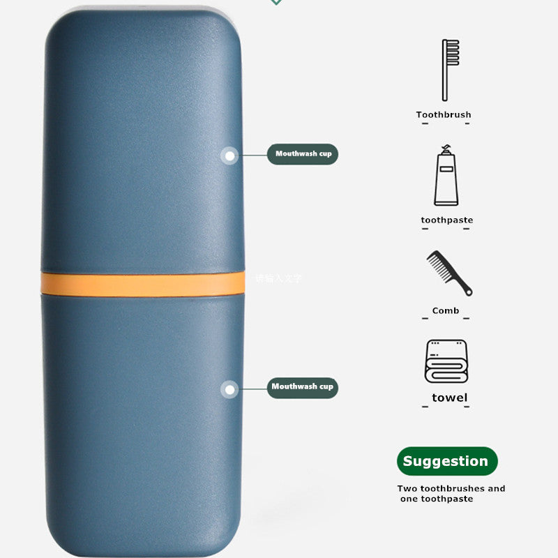 Portable Toothbrush Holder Box – Travel Camping Toothbrush Storage Organizer Case with Toothpaste Holder