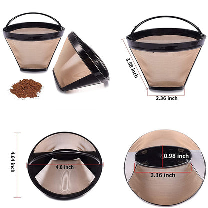 Reusable Cone Coffee Filter for Ninja Coffee Bar Brewer Permanent Basket