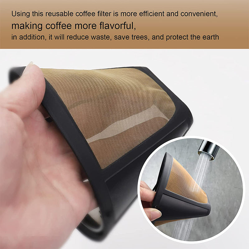 Reusable Cone Coffee Filter for Ninja Coffee Bar Brewer Permanent Basket