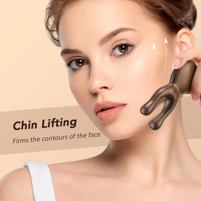 Sandalwood Gua Sha Facial Tool Natural Wood Face Massage for Skin Care
