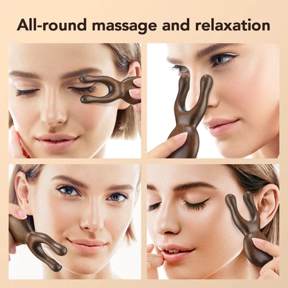 Sandalwood Gua Sha Facial Tool Natural Wood Face Massage for Skin Care