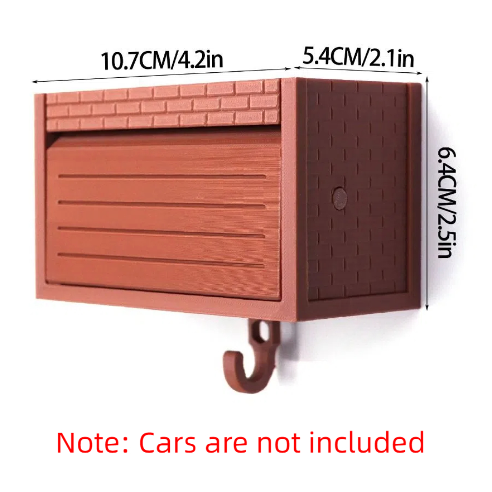 Multifunctional Funny Wall Mount Key Rack, Creative Car Garage Key Holder with Opening Door