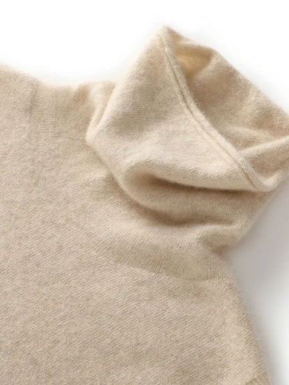 Womens 100% Merino Wool Turtleneck Vest – Sleeveless Knit Pullover & Waistcoat for Spring, Autumn & Winter