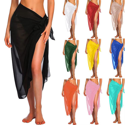 Women's Long & Short Sarong Swimsuit Cover Ups | Summer Beach Wrap Skirt & Scarf