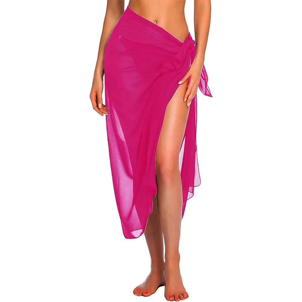 Women's Long & Short Sarong Swimsuit Cover Ups | Summer Beach Wrap Skirt & Scarf