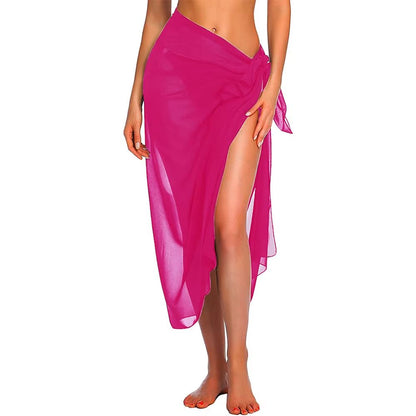 Women's Long & Short Sarong Swimsuit Cover Ups | Summer Beach Wrap Skirt & Scarf