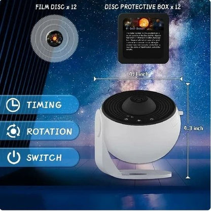 Professional Planetarium Galaxy Projector with 360° Rotation for Home