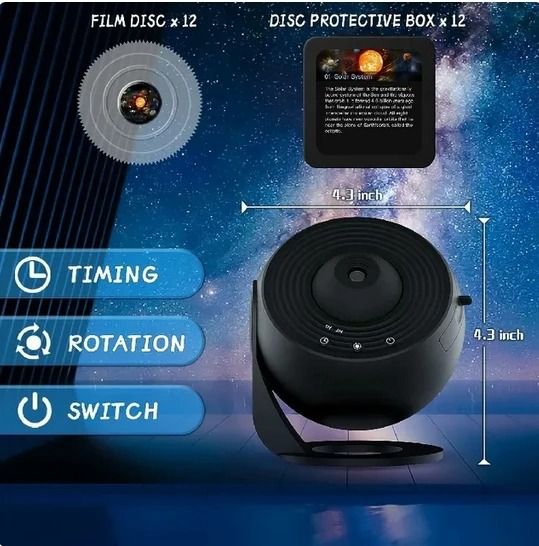 Professional Planetarium Galaxy Projector with 360° Rotation for Home