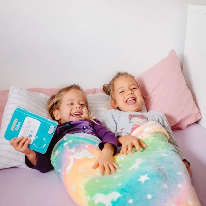Glow-in-the-Dark Mermaid Tail Snuggle Blanket