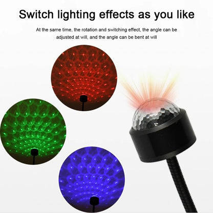 Adjustable Mini LED Car Roof Projector, USB Decorative Galaxy Lamp for Auto Roof Room Ceiling Atmosphere