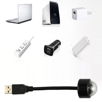 Adjustable Mini LED Car Roof Projector, USB Decorative Galaxy Lamp for Auto Roof Room Ceiling Atmosphere